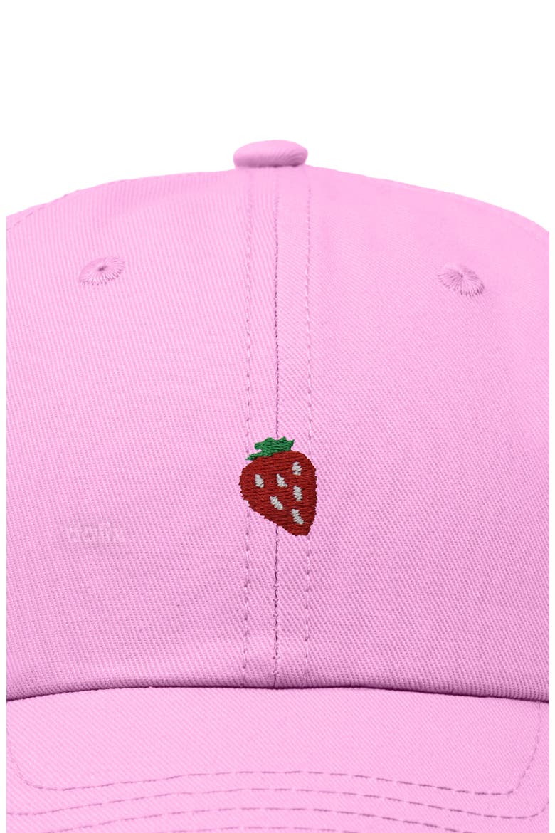 Lil Strawberry Dad Cap, Alternate, color, Light Pink