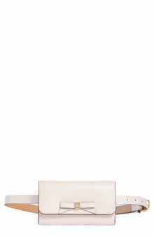 bow leather belt bag