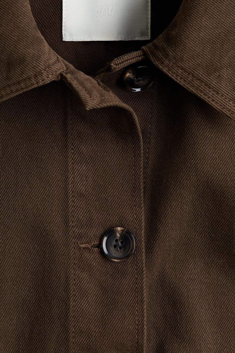 Cotton Denim Jacket, Alternate, color, Dark khaki green