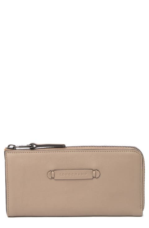 Quarter-Zip Leather Wallet