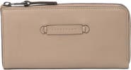 Longchamp Quarter-Zip Leather Wallet