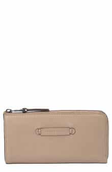 Longchamp Quarter-Zip Leather Wallet