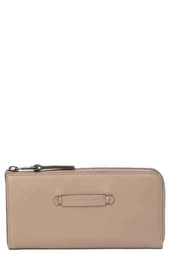 Longchamp Quarter-Zip Leather Wallet