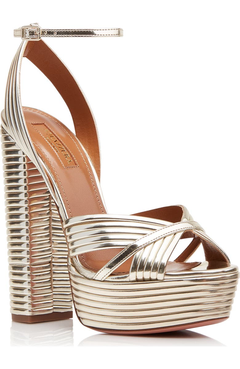 Aquazzura Platform Sandal, Main, color,