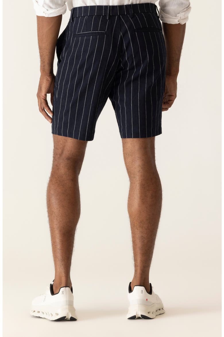 Oasis Hyperthread Linen Blend Bermuda Shorts, Alternate, color, NAVY
