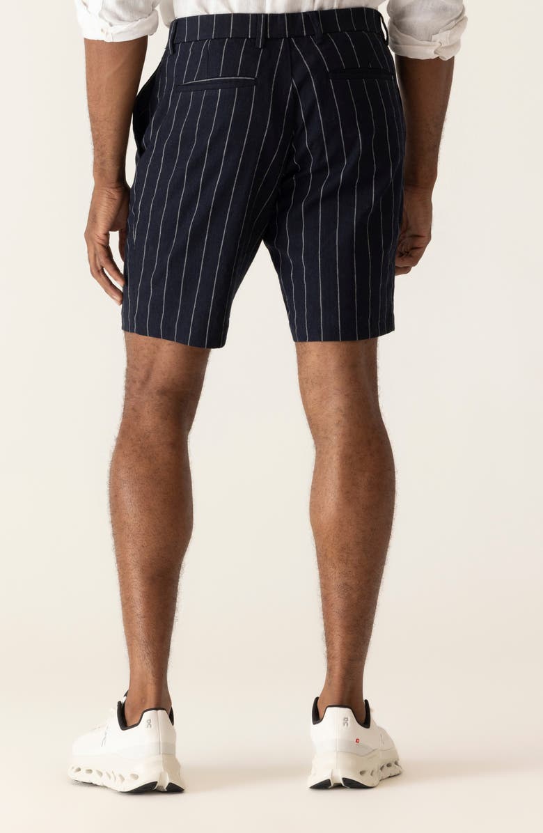 DEKE Oasis Hyperthread Linen Blend Bermuda Shorts, Alternate, color, Navy