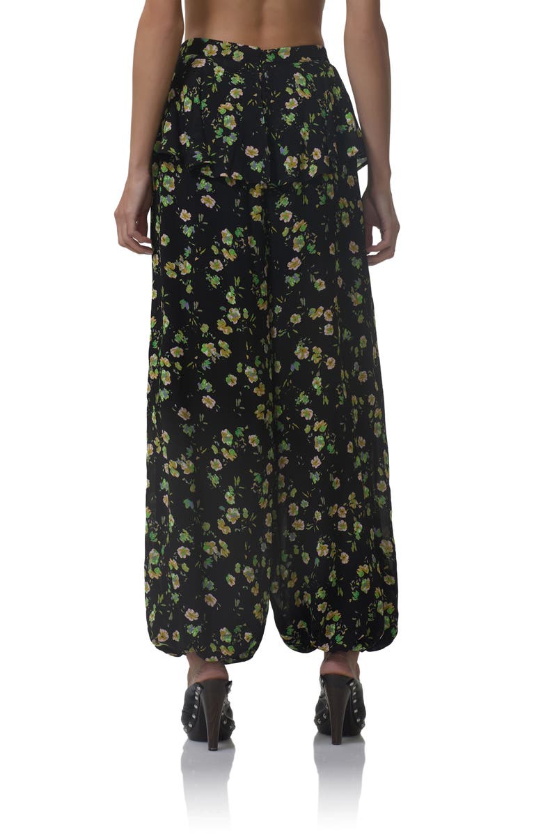 AFRM Graciela Floral Ankle Wide Leg Pants, Alternate, color, Citrus Daisy