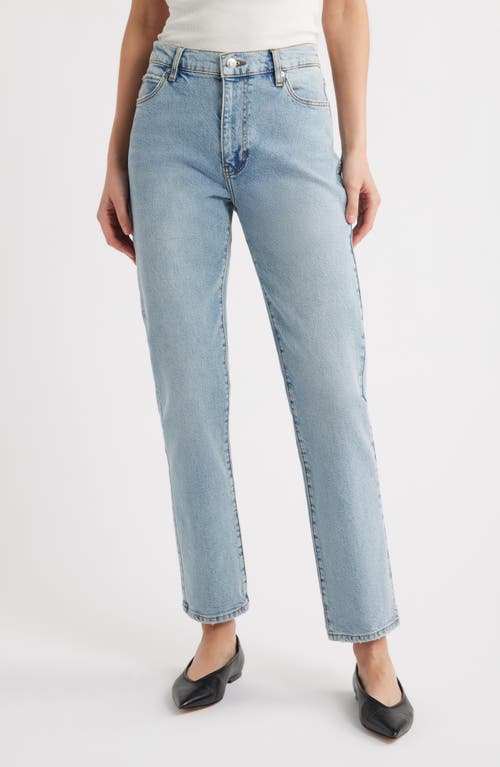 Frame The Borrowed Mid Rise Boyfriend Jeans In Blue