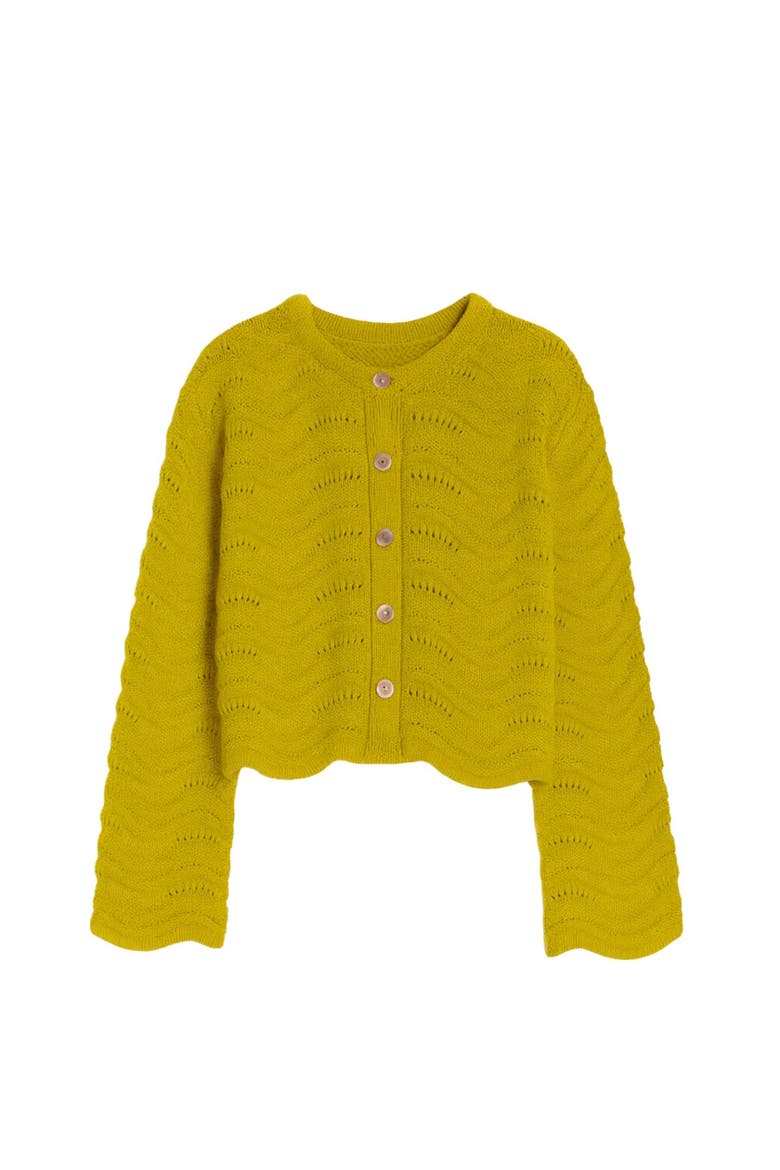 Rem Knit Cardigan, Alternate, color, Pear Green