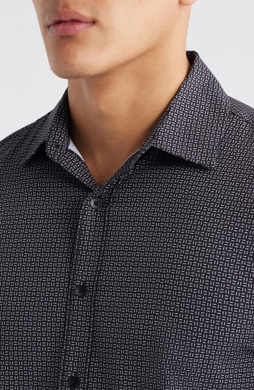 Wrk W.r.k Dash Duo Microprint Performance Button-up Shirt