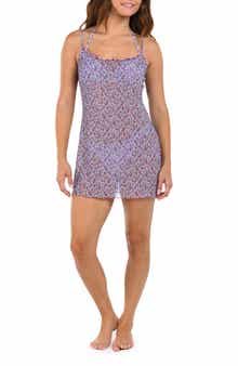 Citrus Flora Mesh Merrow Cover-Up Dress