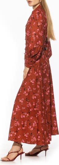 Kate Collared Long Sleeve Maxi Dress