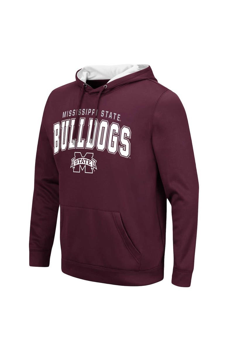 COLOSSEUM Men's Colosseum Maroon Mississippi State Bulldogs Resistance Pullover Hoodie, Alternate, color, 