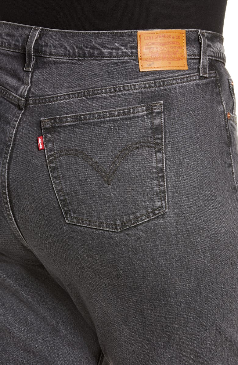 Levi's <sup>®</sup> 501<sup>®</sup> High Waist Crop Straight Leg Jeans, Alternate, color, 