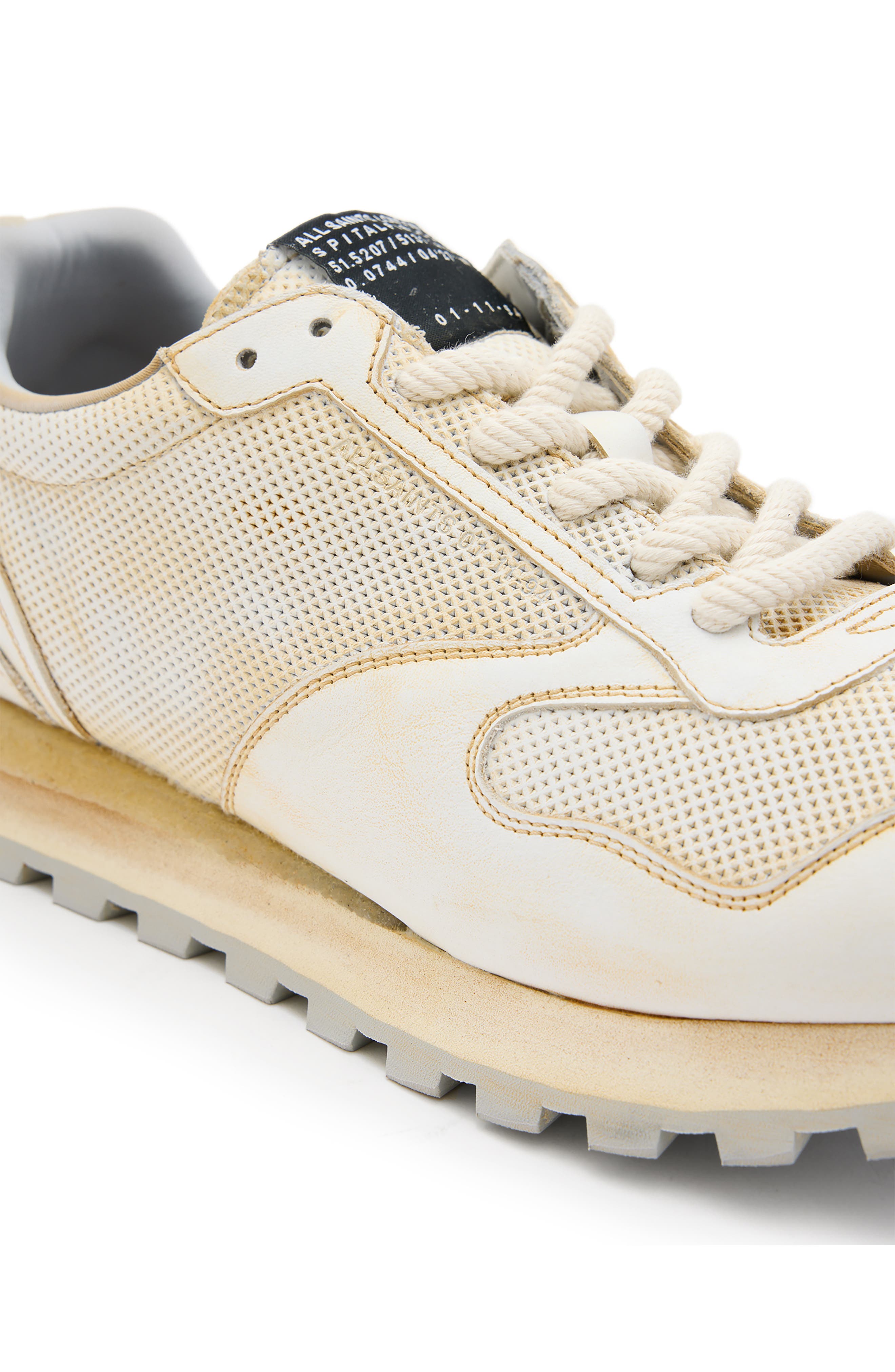 AllSaints Rimini Low Top Sneaker, Alternate, color, Vintage White