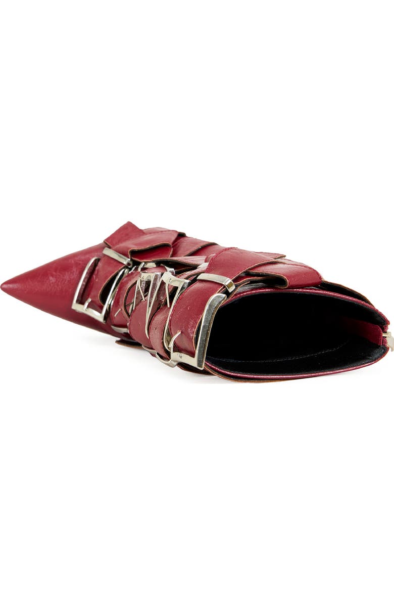 AZALEA WANG Alcetas Buckle Bootie, Alternate, color, Red