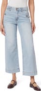 CURVE APPEAL French Riviera 27-Inch High Rise Crop Wide Leg Jeans