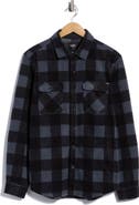 Union Cascade Buffalo Plaid Microfleece Button-Up Shirt