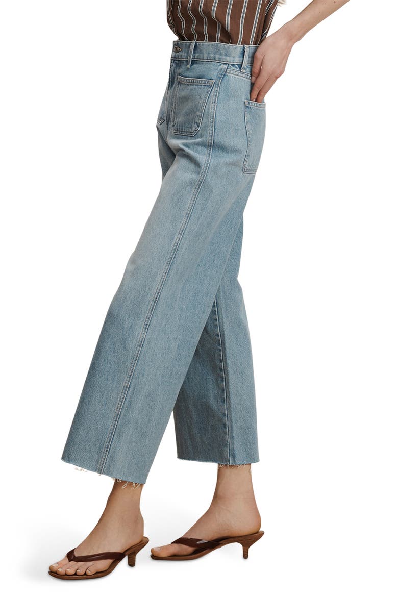 Taylor High Waist Crop Wide Leg Jeans, Alternate, color, BIG SPLASH