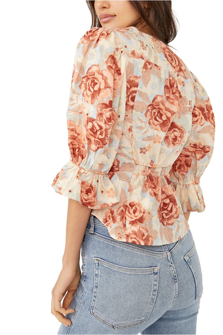 I Found You Print Blouse, Alternate, color, IVORY