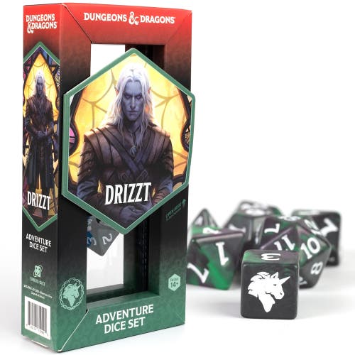 Dungeons & Dragons D&D Adventure Dice Legend Of Drizzt 16Pc Rpg Set in Multicolored  product