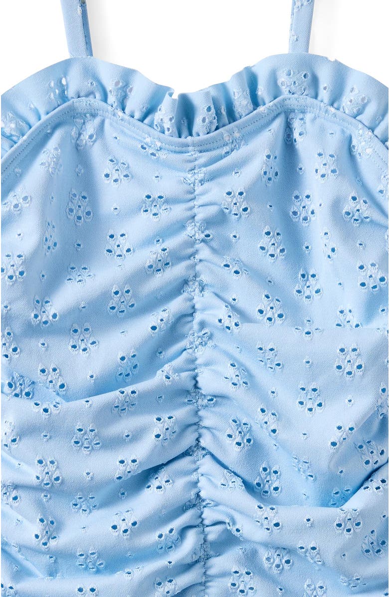 Cotton On Kids Kid's Claire Frill One Piece, Alternate, color, Dawn Blue Embroidery