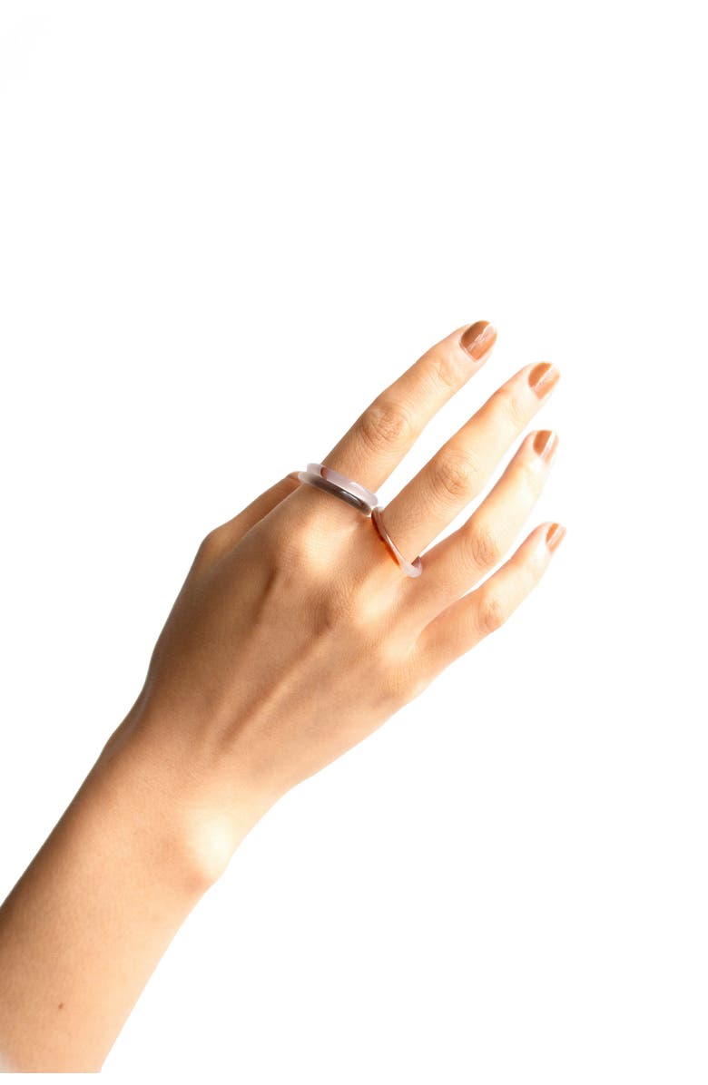 seree Playground Skinny jade stone stacking rings, Alternate, color,