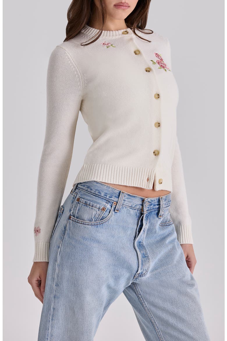 Daisie Wool & Cashmere Cardigan, Alternate, color, IVORY