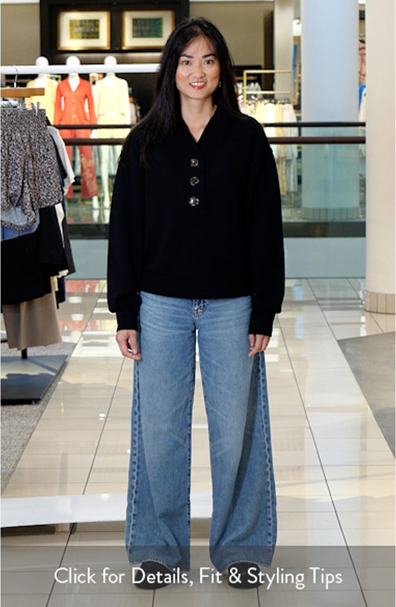 Lucine Half Placket Sweatshirt, sales video thumbnail