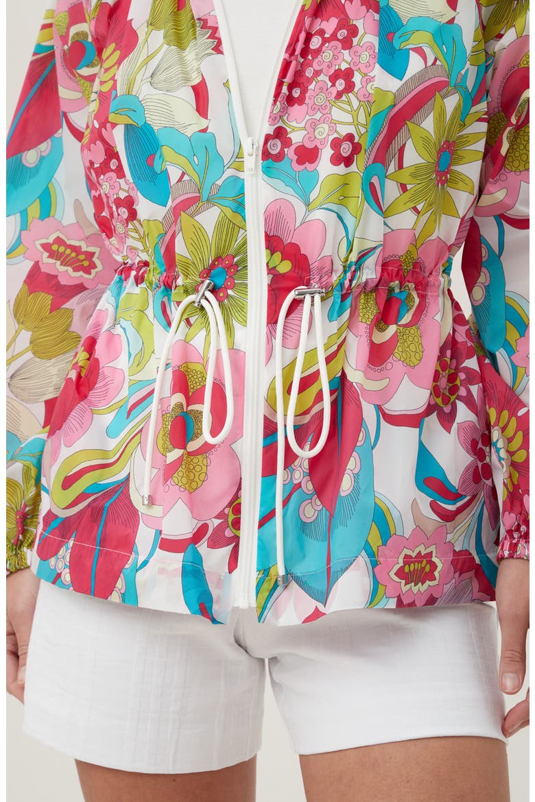 Rue Zip Front Jacket, Alternate, color, PINK MULTI