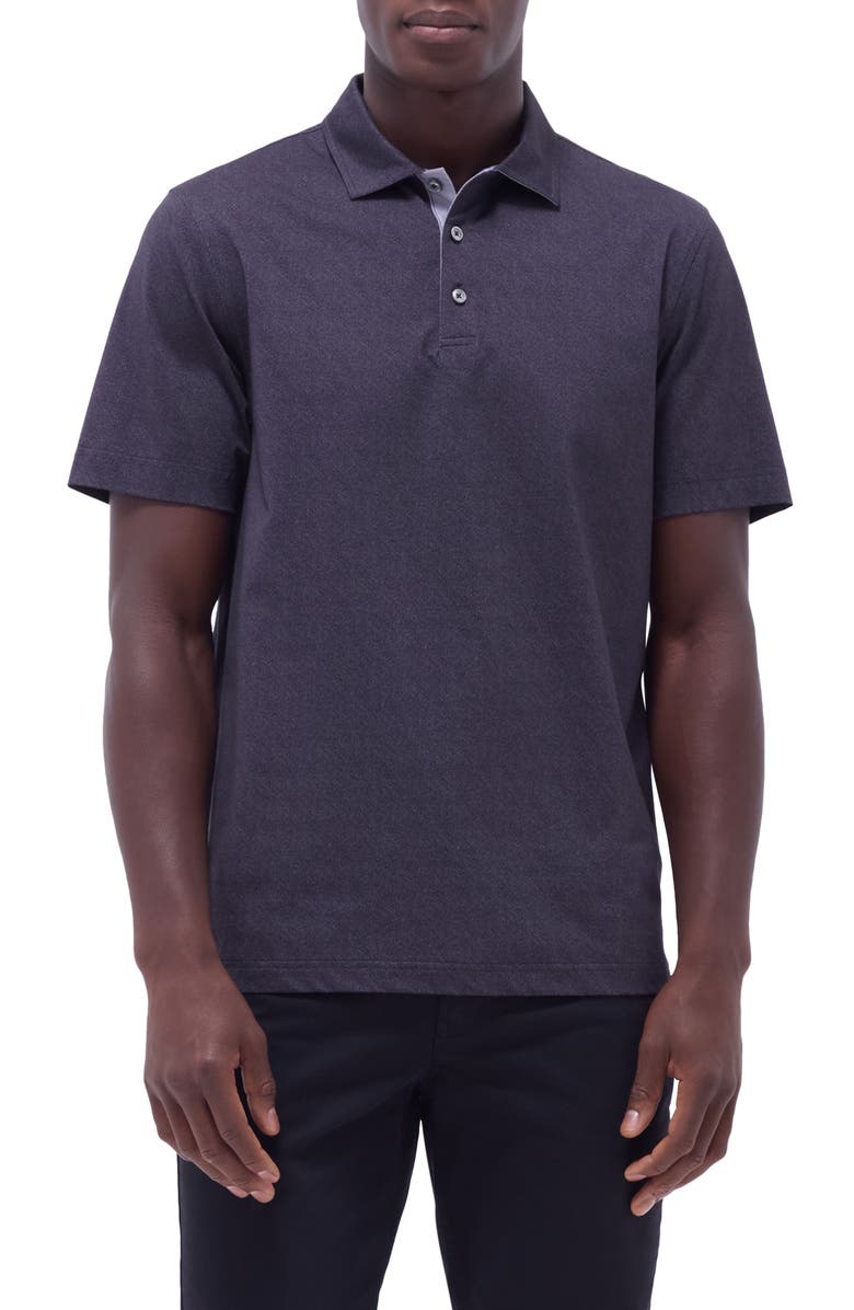 Bugatchi Vincent OoohCotton<sup>®</sup> Double Knit Solid Polo, Main, color, 