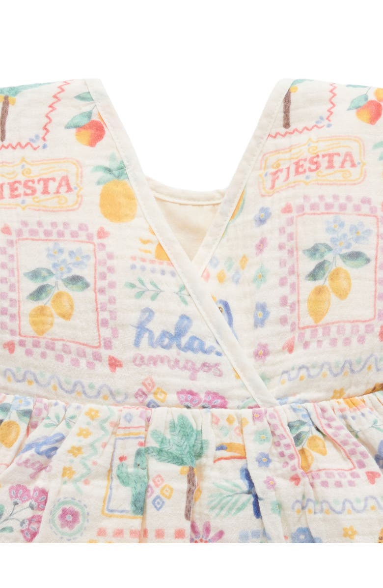Purebaby Postcard Print Dress, Alternate, color, Postcard Print