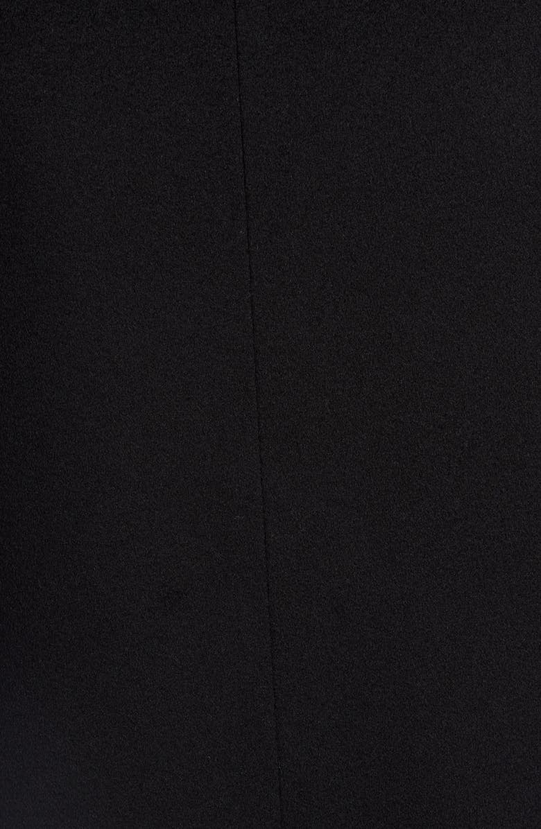 Fleurette Notch Collar Long Wool Coat, Alternate, color, 