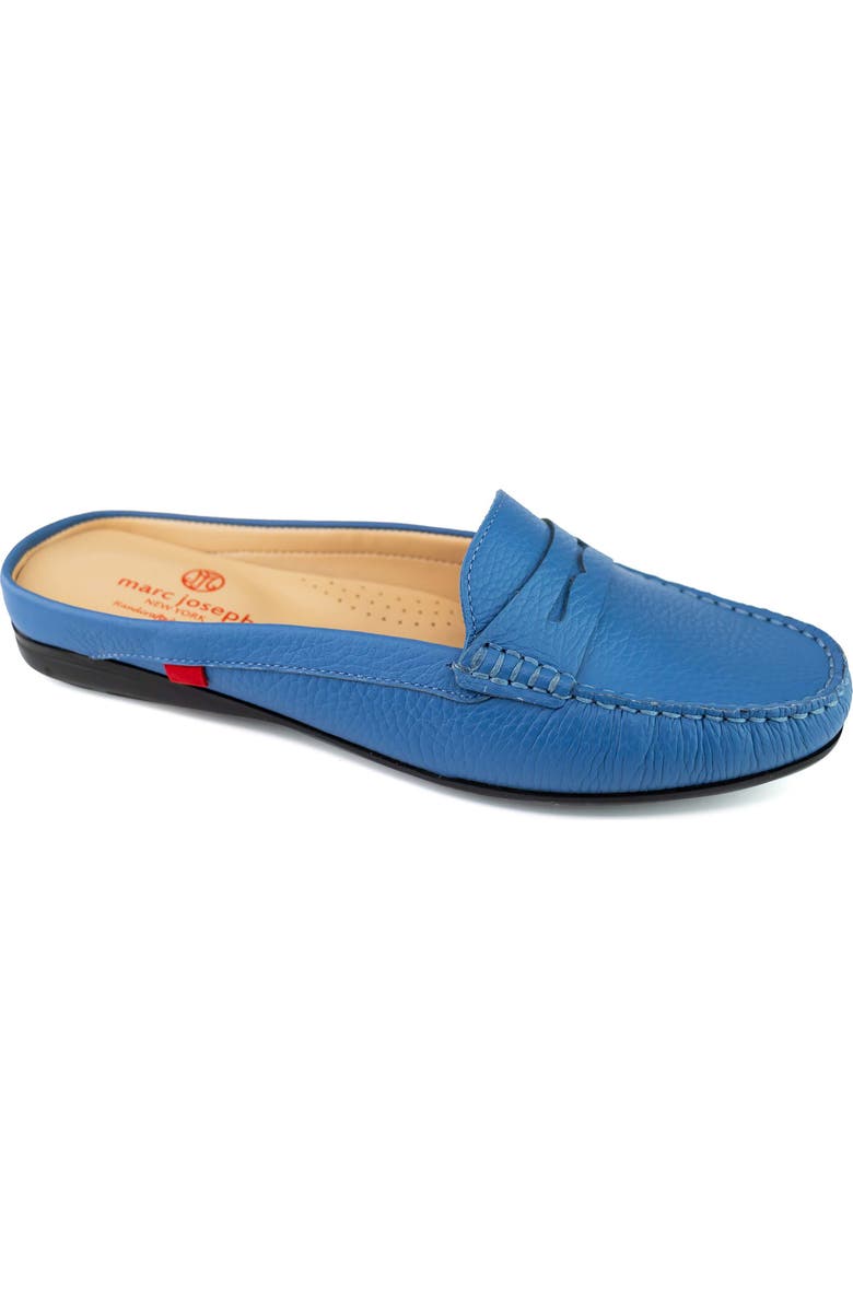Marc Joseph New York Rosemary Dr Penny Loafer, Main, color, Atlantic Blue Grainy