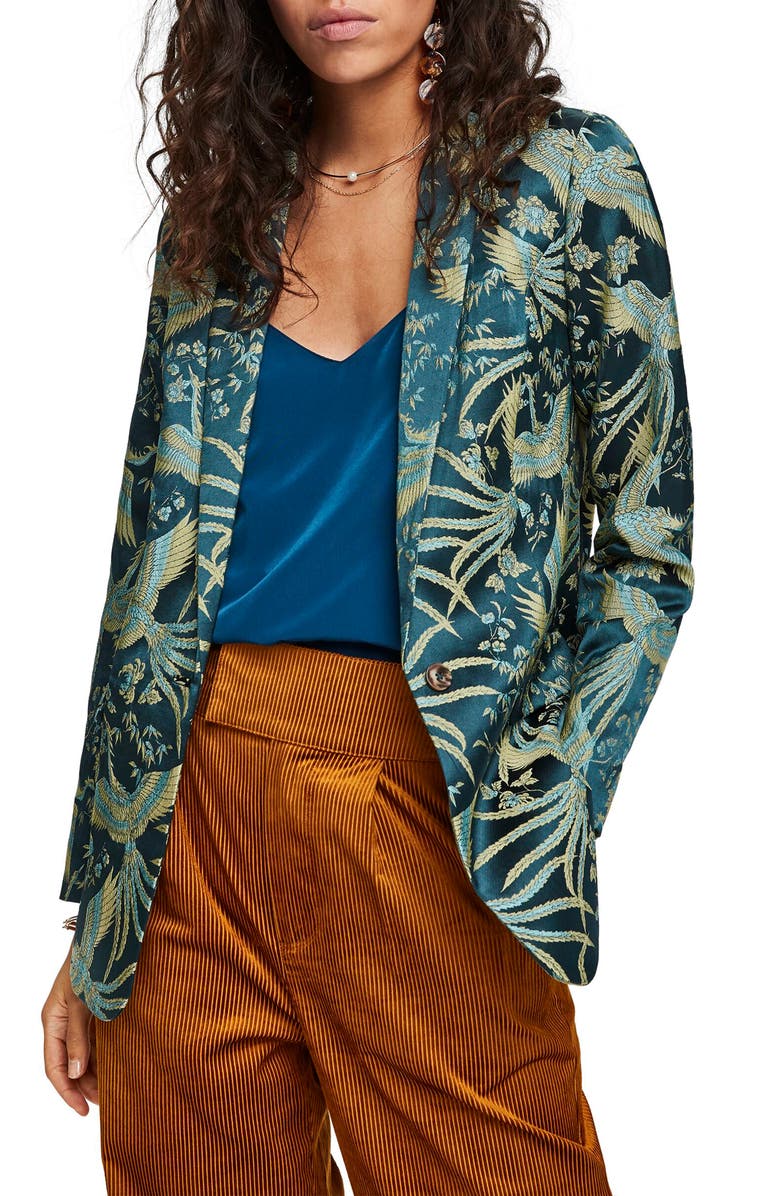 Scotch & Soda Jacquard Blazer, Main, color, 