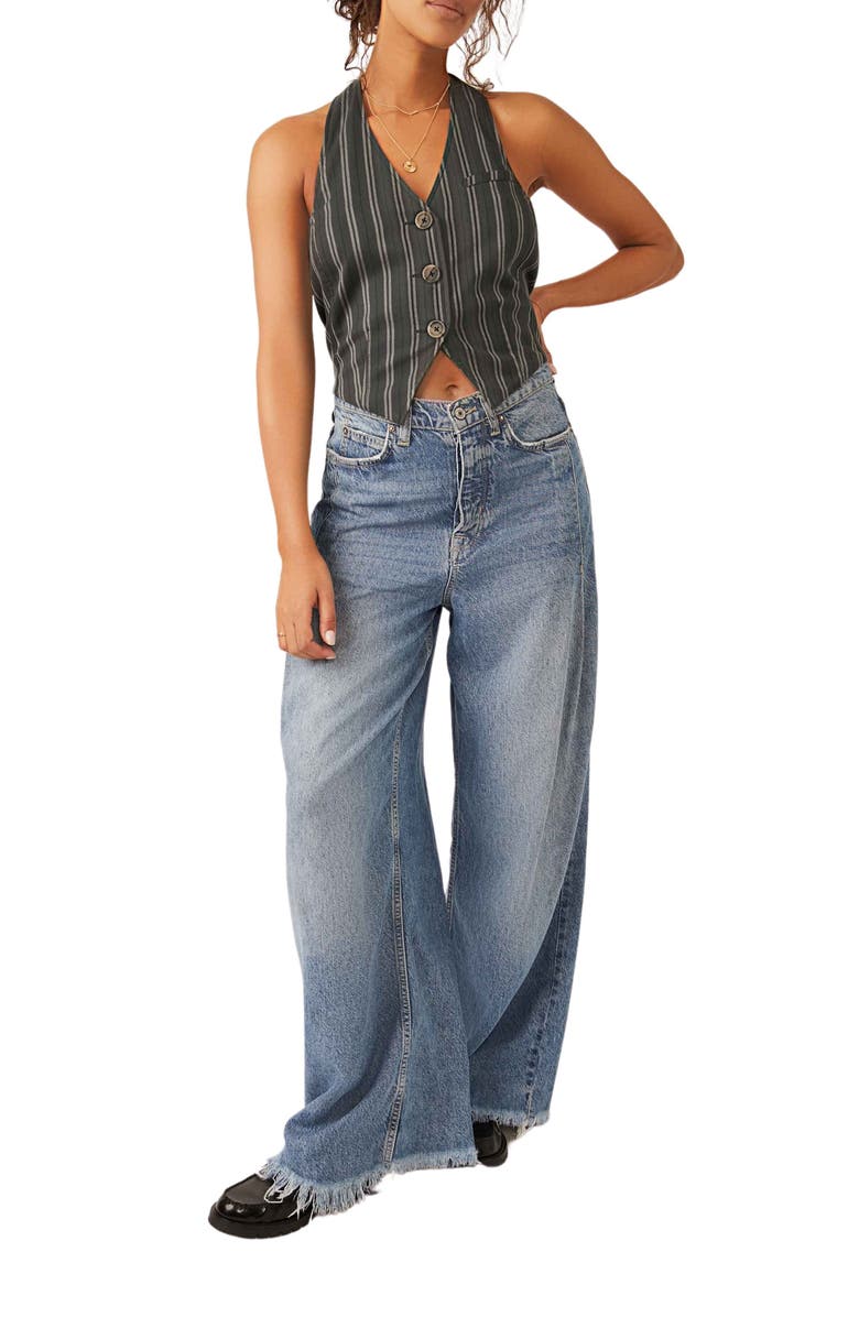 Free People Dakota Stripe Halter Vest, Alternate, color,