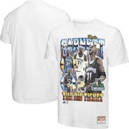 Mitchell & Ness Men's Mitchell & Ness Kevin Garnett White Minnesota Timberwolves Hardwood Classics Commemorative Player Collage T-Shirt