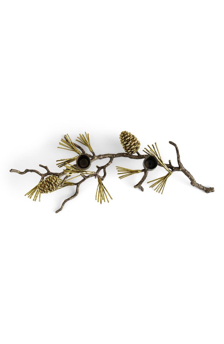 Michael Aram Pine Cone Tabeltop Candle Holder, Alternate, color, Gold