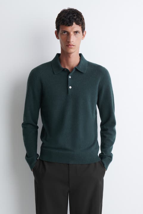 Cashmere Polo Sweater