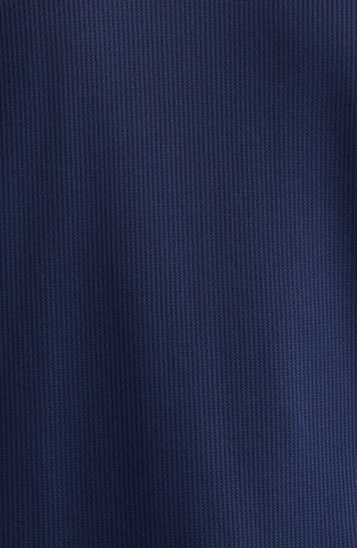 Johnnie-o Brinson Waffle Pullover Hoodie In Navy