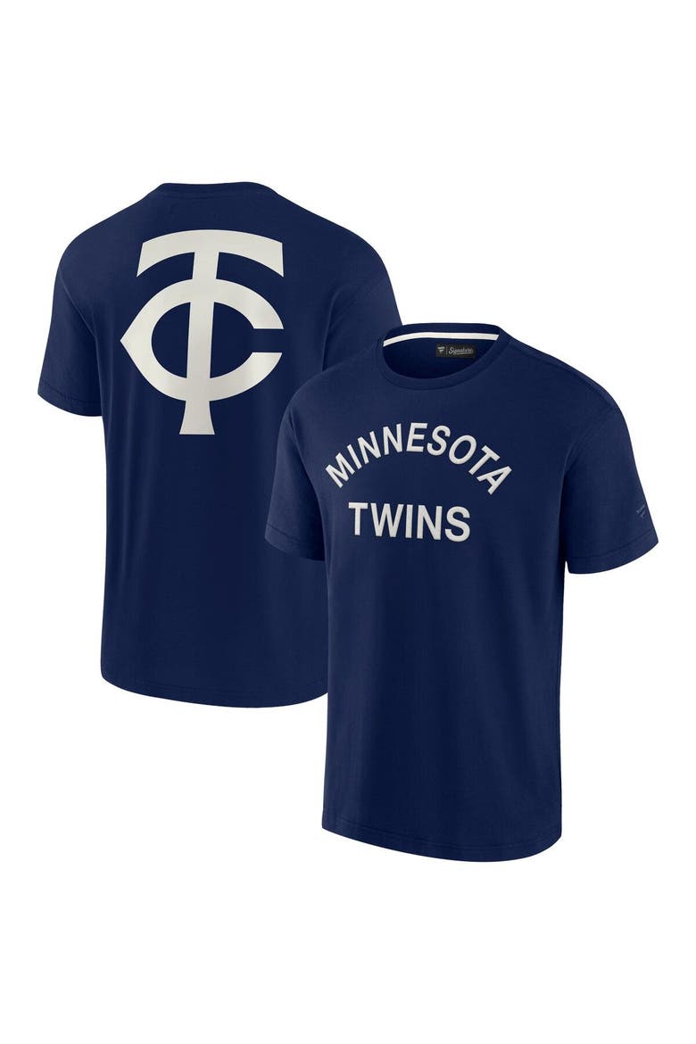 Unisex Fanatics Signature Navy Minnesota Twins Elements Super Soft Short Sleeve T-Shirt, Main, color, Navy