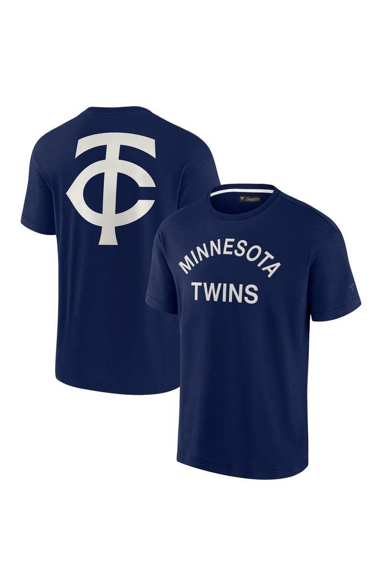 Fanatics Signature Unisex Fanatics Signature Navy Minnesota Twins Elements Super Soft Short Sleeve T-Shirt, Main, color, Navy
