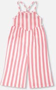 Deux par Deux Crinkle Jersey Stripes Jumpsuit