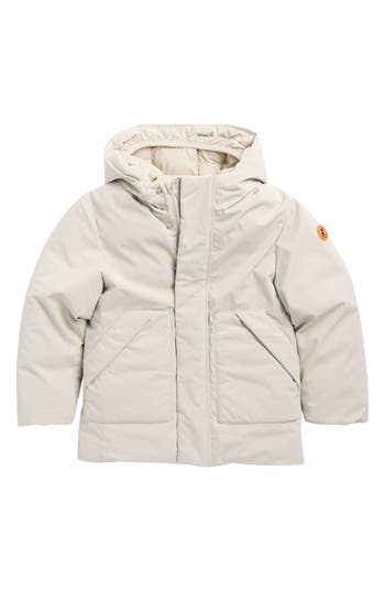 Save The Duck Kids' Albi Hooded Jacket In Neutral