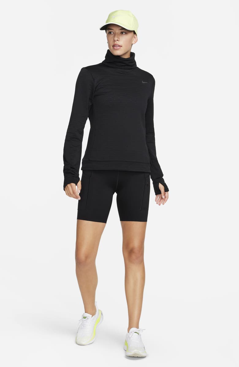 Nike Swift Element Therma-FIT Turtleneck Sweatshirt, Alternate, color, 010 Black