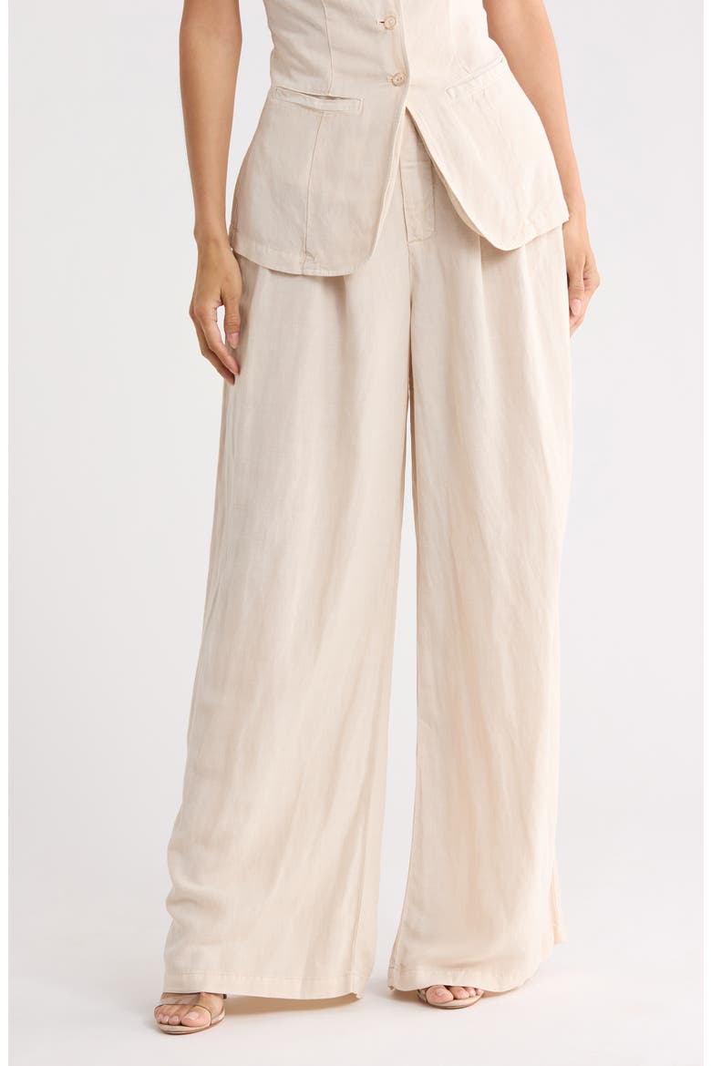 Hope Front Pleat Wide Leg Trouser, Main, color, SEASALT PIGMENT
