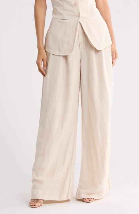 Hope Front Pleat Wide Leg Trouser