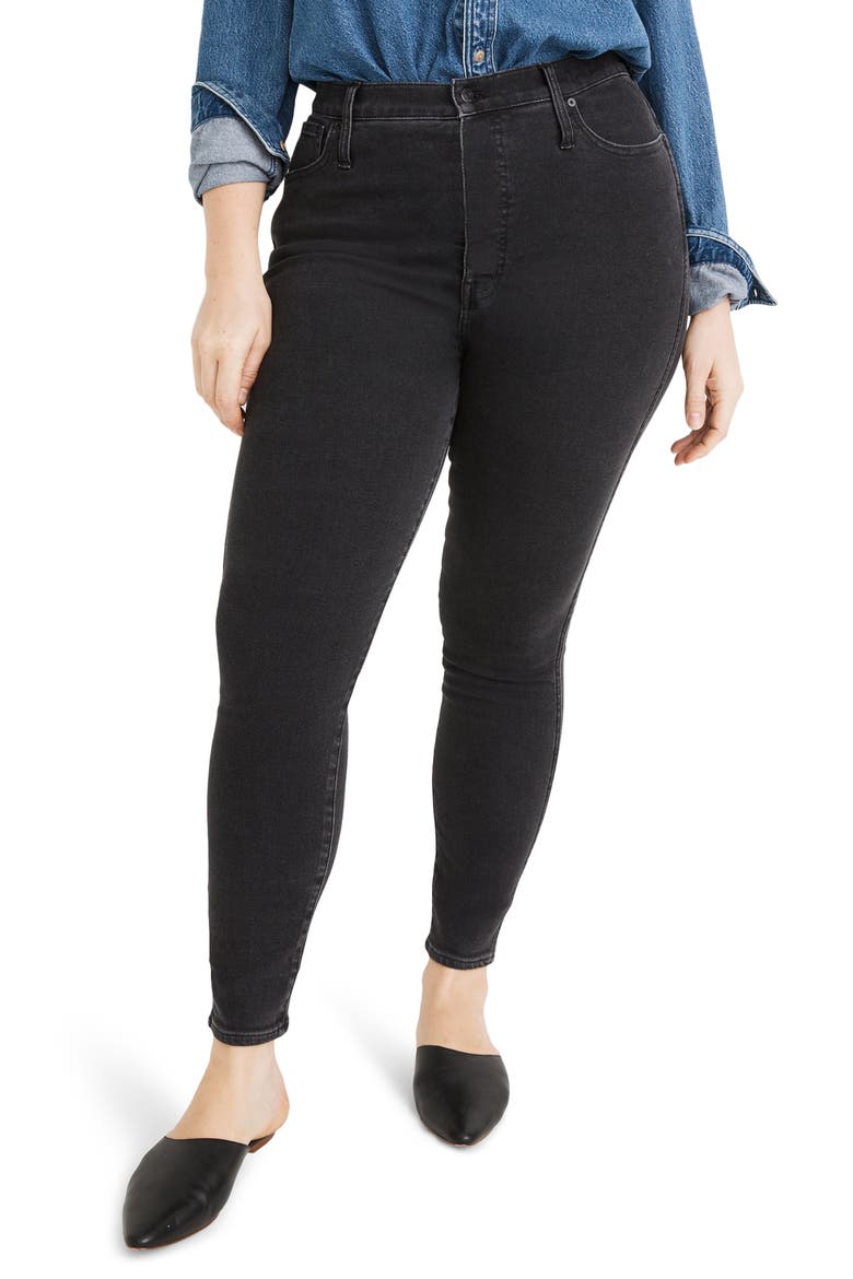 10-Inch High Waist Ankle Skinny Jeans, Alternate, color, STARKEY