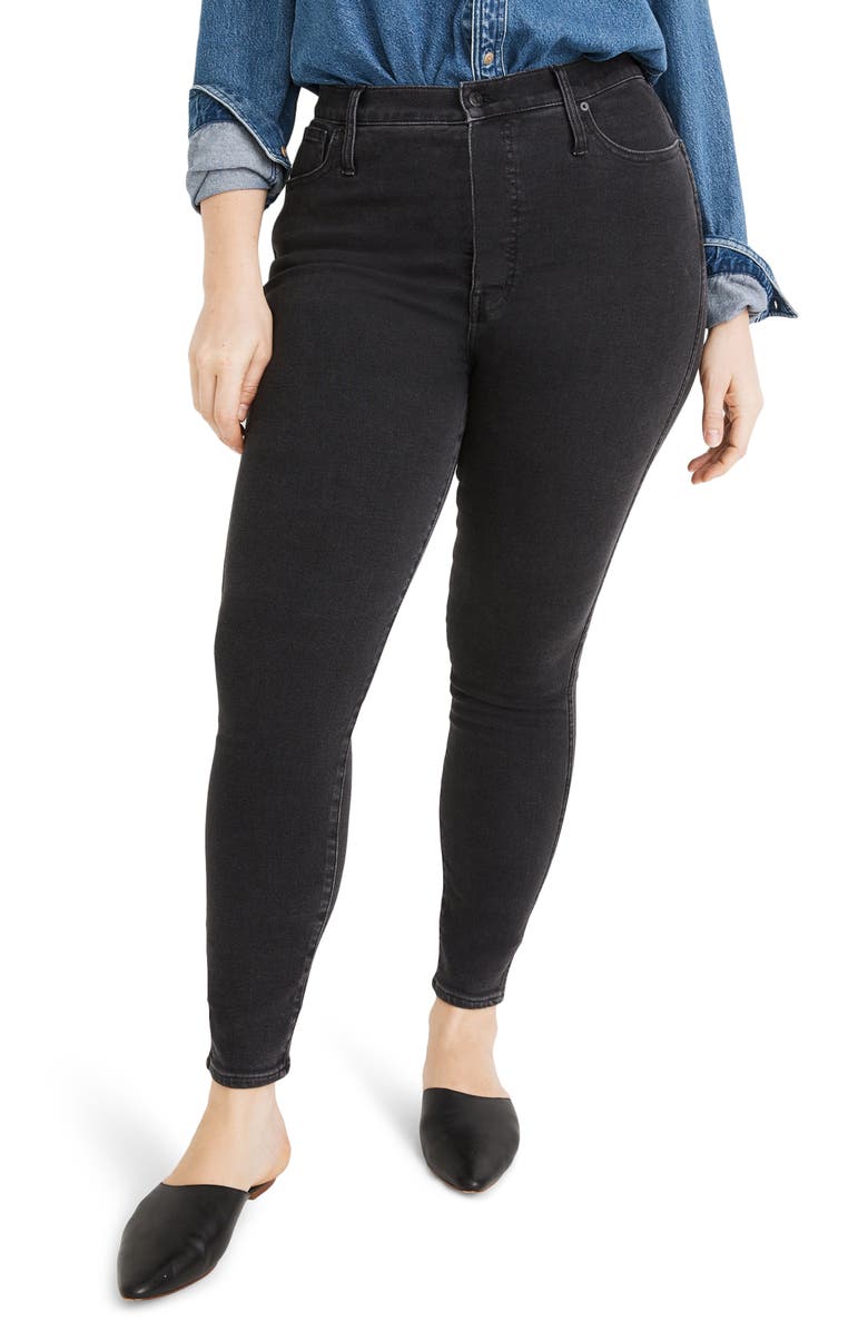 Madewell 10-Inch High Waist Ankle Skinny Jeans, Alternate, color, 