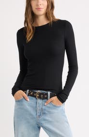 BP. Ribbed Long Sleeve T-Shirt